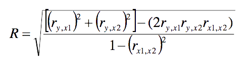 multiple regression formula