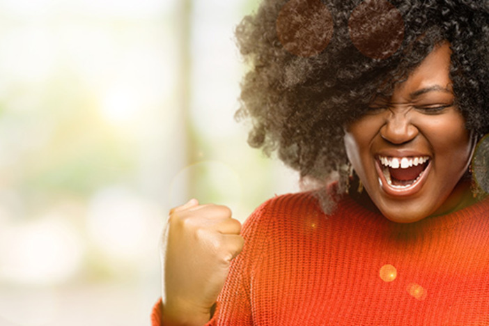 Woman Celebrating