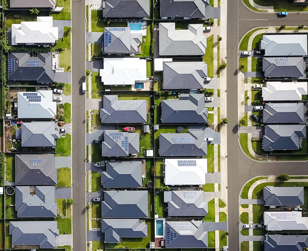 Neighborhood view from above.
