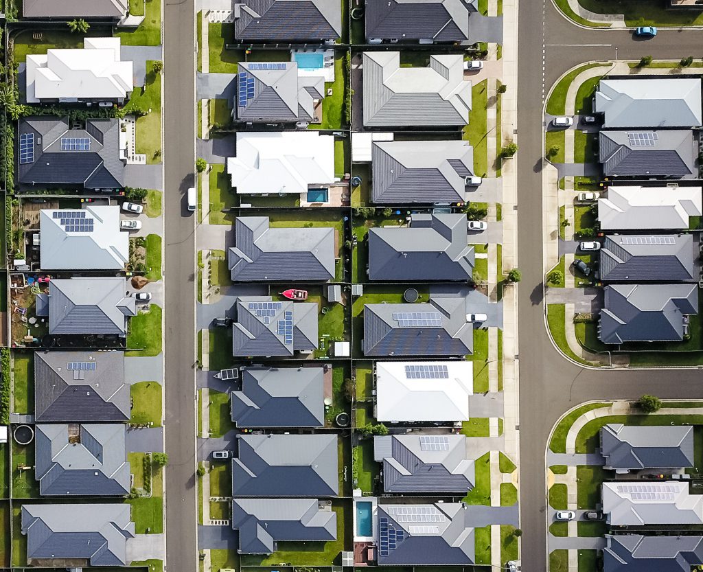 Neighborhood view from above.